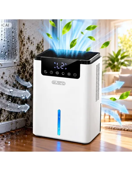 Osuszacz Powietrza Pochłaniacz Wilgoci Elektryczny 25m² 700ml 2,2L Cichy