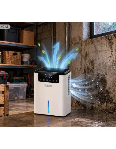 Osuszacz Powietrza Pochłaniacz Wilgoci Elektryczny 25m² 700ml 2,2L Cichy