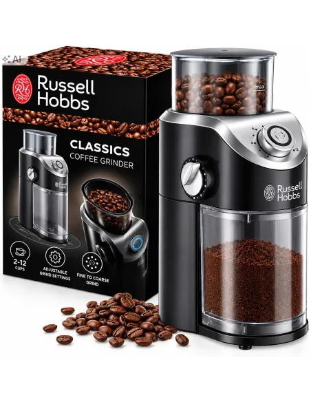 MŁYNEK DO KAWY ELEKTRYCZNY ŻARNOWY RUSSELL HOBBS 140W 100G REGULACJA ŻARNA
