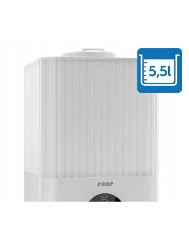 Nawilżacz Powietrza REER 5,5L ULTRADŹWIĘKOWY 2w1 Higrometr PILOT LED 30m2