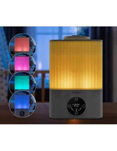 Nawilżacz Powietrza REER 5,5L ULTRADŹWIĘKOWY 2w1 Higrometr PILOT LED 30m2