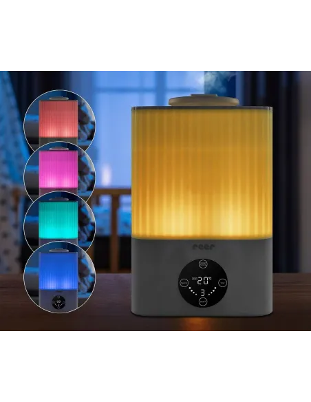 Nawilżacz Powietrza REER 5,5L ULTRADŹWIĘKOWY 2w1 Higrometr PILOT LED 30m2