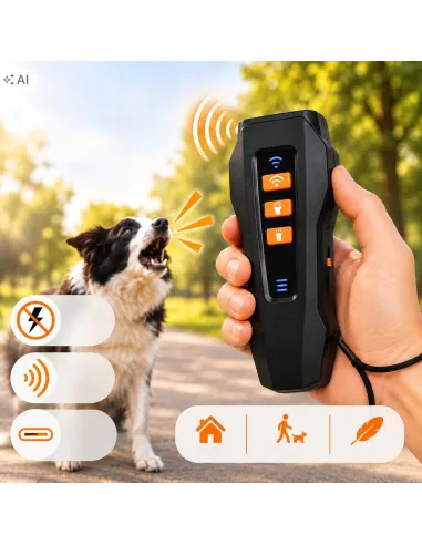 Odstraszacz Psów ULTRADZWIĘKOWY Antyszczekowy TRENER Psa 3w1 SMART THINGZ