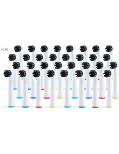 32x KOŃCÓWKI DO SZCZOTECZKI ORAL-B ELEKTRYCZNEJ BRAUN ORAL B ZESTAW 32SZT. 2