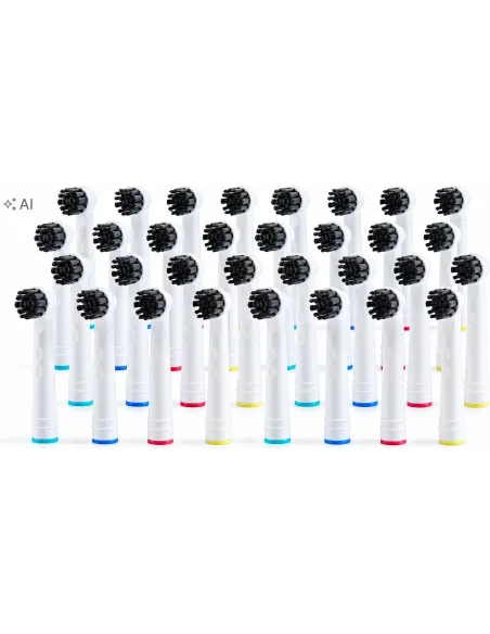 32x KOŃCÓWKI DO SZCZOTECZKI ORAL-B ELEKTRYCZNEJ BRAUN ORAL B ZESTAW 32SZT.