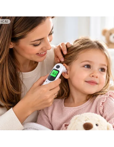 TERMOMETR DOUSZNY ELEKTRONICZNY NA PODCZERWIEŃ DLA DZIECI NIEMOWLĄT CRESTA