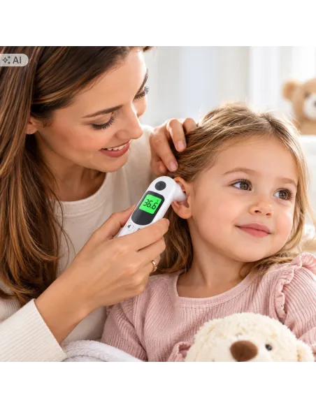TERMOMETR DOUSZNY ELEKTRONICZNY NA PODCZERWIEŃ DLA DZIECI NIEMOWLĄT CRESTA