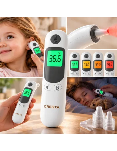 TERMOMETR DOUSZNY ELEKTRONICZNY NA PODCZERWIEŃ DLA DZIECI NIEMOWLĄT CRESTA