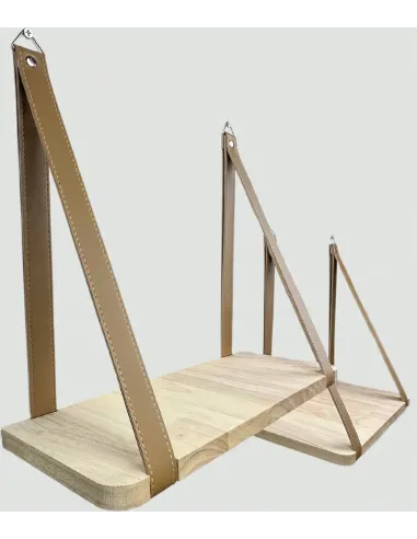 2x Półka Wisząca Drewniana LOFT Rustykalne INDUSTRIALNE