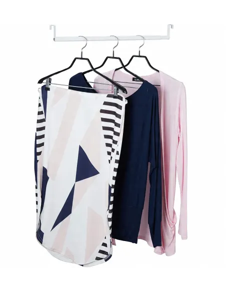 DRĄŻEK RURA UBRANIOWY DO SZAFY z ZACZEPAMI 58-95cm