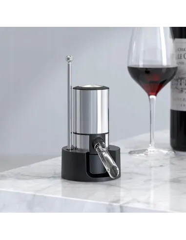Elektryczny Napowietrzacz do wina AERATOR Nalewak Dozownik do Wina Inox
