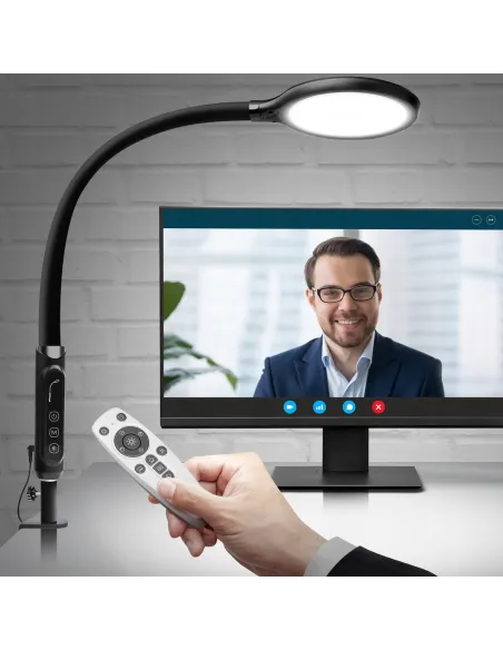 LAMPKA BIURKOWA ELASTYCZNA KREŚLARSKA LED SZKOLNA REGULOWANA IMADŁO PILOT