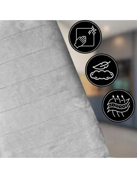 4x KRZESŁO SZARE TAPICEROWANE VELVET WELUR KRZESŁA SALON TRUSTRUP