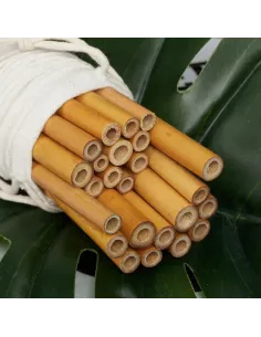 Słomki BAMBUSOWE Wielorazowe 24szt EKO Zero Waste 2