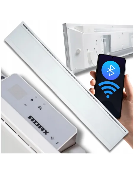 Grzejnik Elektryczny energooszczędny konwektorowy ścienny 1000W biały Wifi