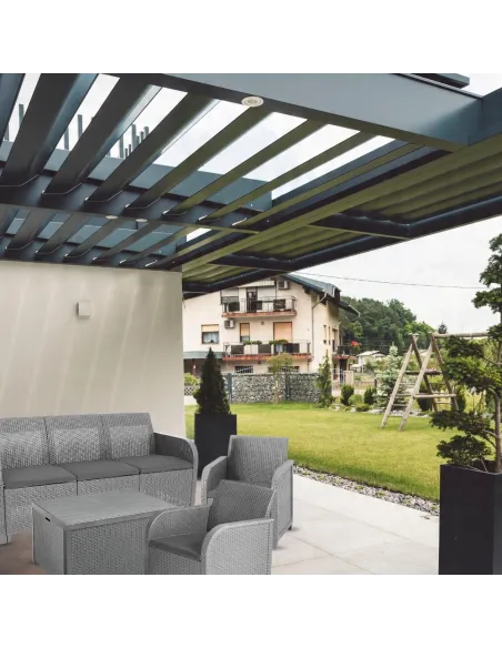 Allibert by Keter Sanremo dla 5 osób Meble Ogrodowe na Taras Balkon Szary