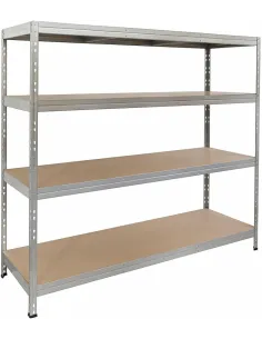 REGAŁ METALOWY MAGAZYNOWY GARAŻOWY Do PIWNICY 180x160x60cm UDZWIG 1000kg