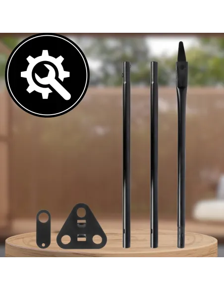 TRÓJNÓG Palenisko Duży GRILL Ogniskowy Ogrodowy Wiszący BBQ Ruszt 2w1