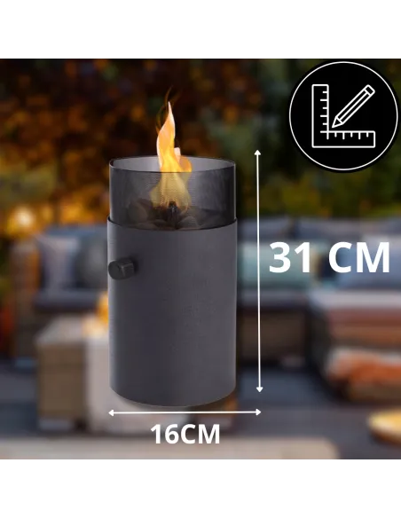 LATARNIA GAZOWA OGRZEWACZ OGRODOWA NA TARAS PATIO LAMPA NA GAZ WOLNOSTOJĄCA