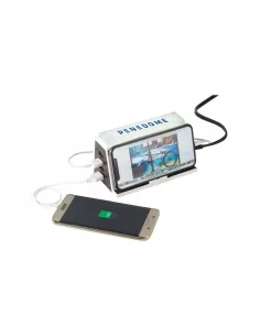 LAMPKA NOCNA LED + ŁADOWARKA INDUKCYJNA + 4x USB