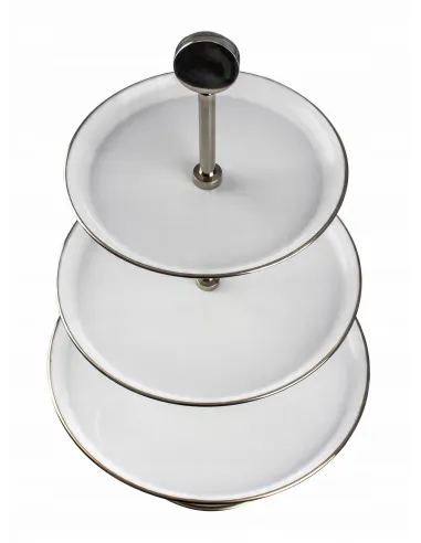 Duża PATERA na CIASTO Tort STAL 3 poziomy 71cm