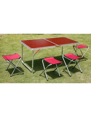 Stół STOLIK TURYSTYCZNY Składany Camping Kempingowy 120x60cm+ 4Stołki