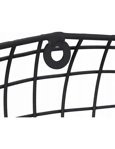 LUSTRO OKRĄGŁE ŚCIENNE ZAWIESZANE CZARNE 94cm