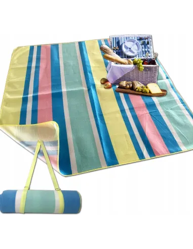 KOC PIKNIKOWY Miękki PLAŻOWY MATA 180X180 XXL