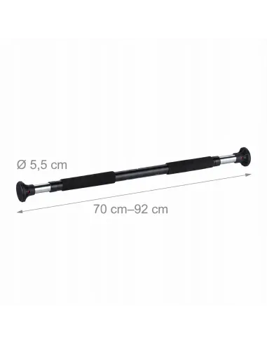 Mocny DRĄŻEK ROZPOROWY Regulowany 70-92cm do PODCIĄGANIA STALOWY