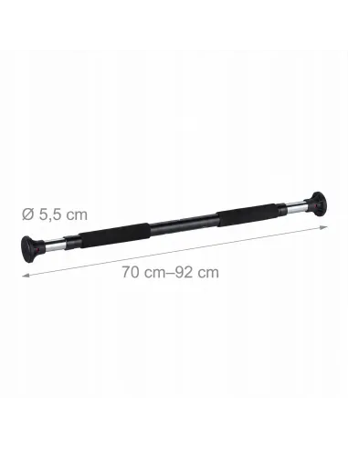 Mocny DRĄŻEK ROZPOROWY Regulowany 70-92cm do PODCIĄGANIA STALOWY