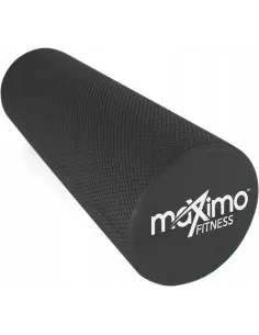 WAŁEK z WYPUSTKAMI ROLLER DO MASAŻU FITNESS JOGA DUŻY 45x15CM Czarny