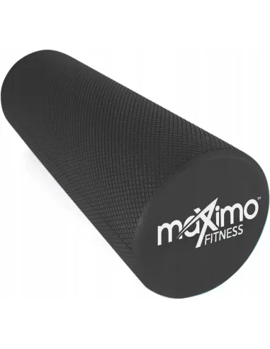 WAŁEK z WYPUSTKAMI ROLLER DO MASAŻU FITNESS JOGA DUŻY 45x15CM Czarny
