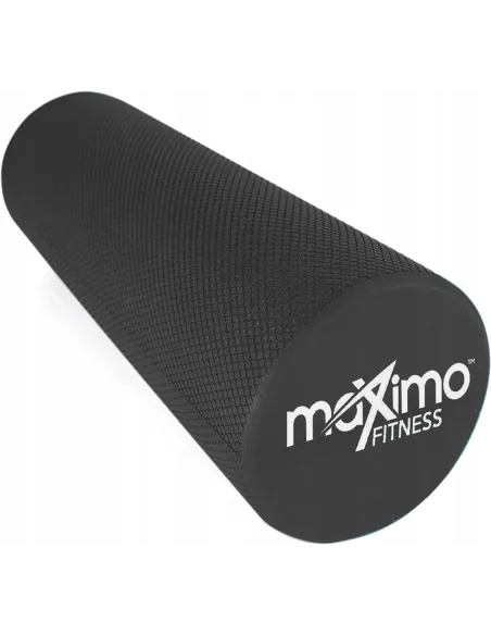 WAŁEK z WYPUSTKAMI ROLLER DO MASAŻU FITNESS JOGA DUŻY 45x15CM Czarny