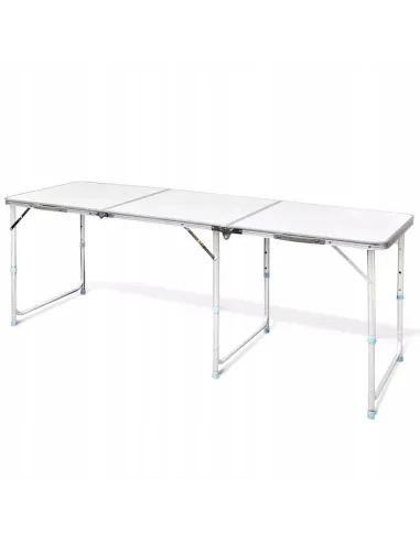 Duży Stół STOLIK TURYSTYCZNY Kempingowy Składany 180x60cm + 6xStołek