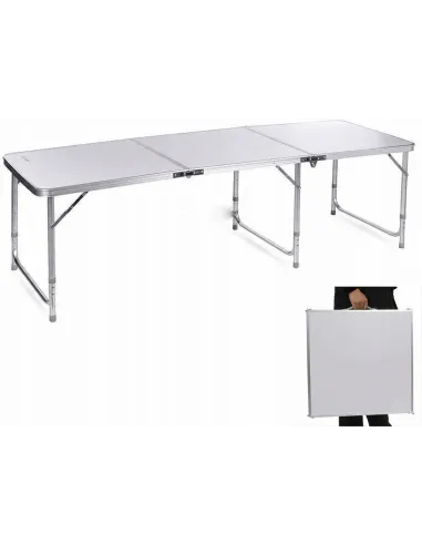 Duży Stół STOLIK TURYSTYCZNY Kempingowy Składany 180x60cm + 6xStołek