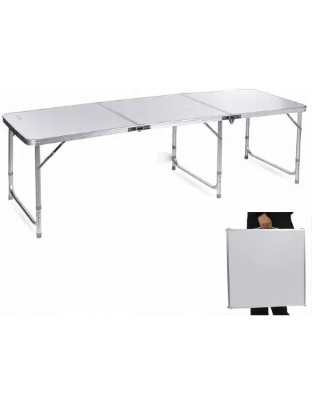 Duży Stół STOLIK TURYSTYCZNY Kempingowy Składany 180x60cm + 6xStołek