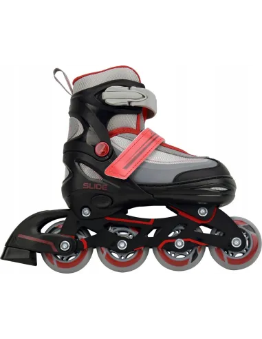 Regulowane ŁYŻWOROLKI Rolki Łyżwy 2w1 AMIGO 30-33 ABEC7 Czerwone