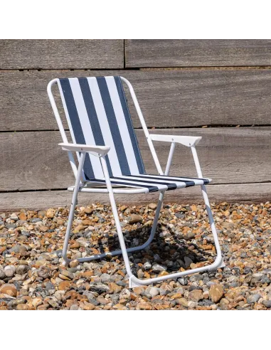 KRZESŁO TURYSTYCZNE OGRODOWE PLAŻOWE WĘDKARSKIE SKŁADANE NIEBIESKIE FOTEL