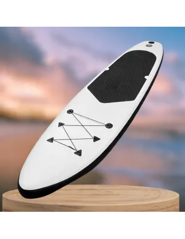 DESKA SUP 300cm Pompowana Wiosło Paddleboard ZESTAW Biało-Czarna