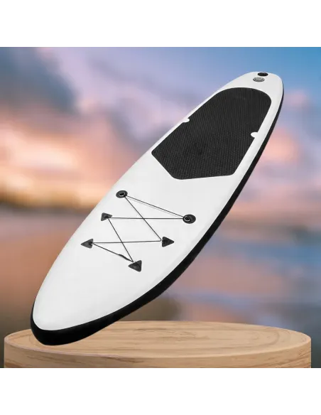 DESKA SUP 300cm Pompowana Wiosło Paddleboard ZESTAW Biało-Czarna