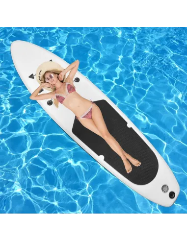 DESKA SUP 300cm Pompowana Wiosło Paddleboard ZESTAW Biało-Czarna
