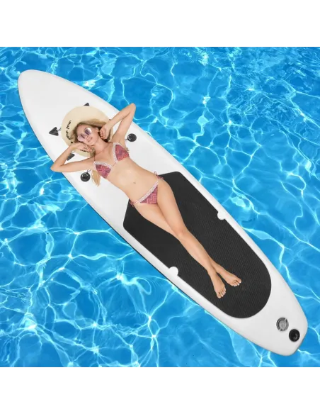 DESKA SUP 300cm Pompowana Wiosło Paddleboard ZESTAW Biało-Czarna