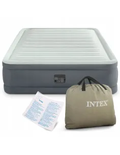 INTEX 64906 ND MATERAC WELUROWY POMPKĄ 203x152x46cm 2