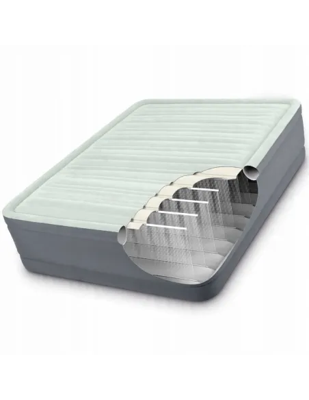 INTEX 64906 ND MATERAC WELUROWY POMPKĄ 203x152x46cm