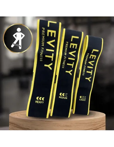 ZESTAW 3 GUM DO ĆWICZEŃ LEVITY BAND GUMY MATERIAŁOWE MOCNE TAŚMY FITNESS