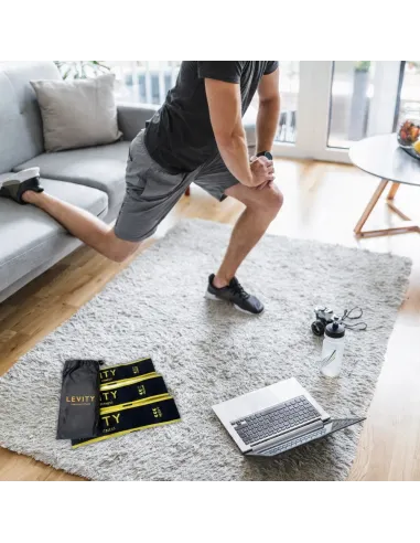 ZESTAW 3 GUM DO ĆWICZEŃ LEVITY BAND GUMY MATERIAŁOWE MOCNE TAŚMY FITNESS