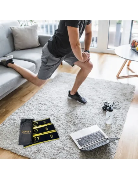 ZESTAW 3 GUM DO ĆWICZEŃ LEVITY BAND GUMY MATERIAŁOWE MOCNE TAŚMY FITNESS