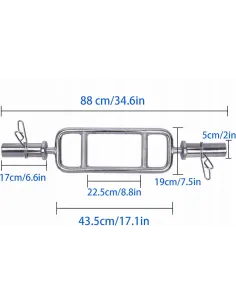 KRATOWNICA GRYF OLIMPIJSKI Do TRICEPSU 50mm 320kg LEVITY + Zaciski 2