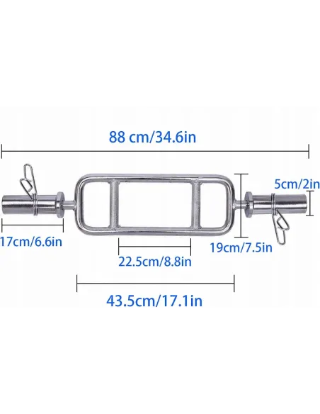 KRATOWNICA GRYF OLIMPIJSKI Do TRICEPSU 50mm 320kg LEVITY + Zaciski