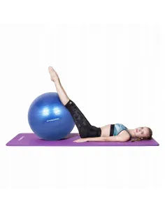 PIŁKA GIMNASTYCZNA REHABILITACYJNA 85 FITNESS z POMPKĄ NIEBIESKA 2
